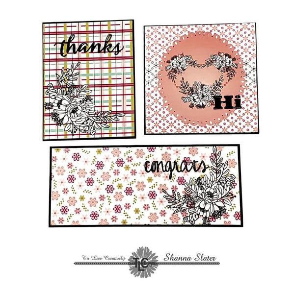 Happy Bouquet Digital Stamp