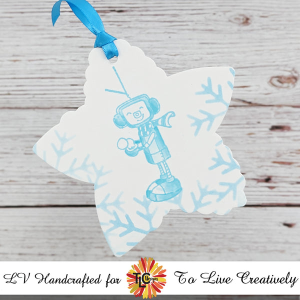 Winter Florals & Snowflake Border Stencil