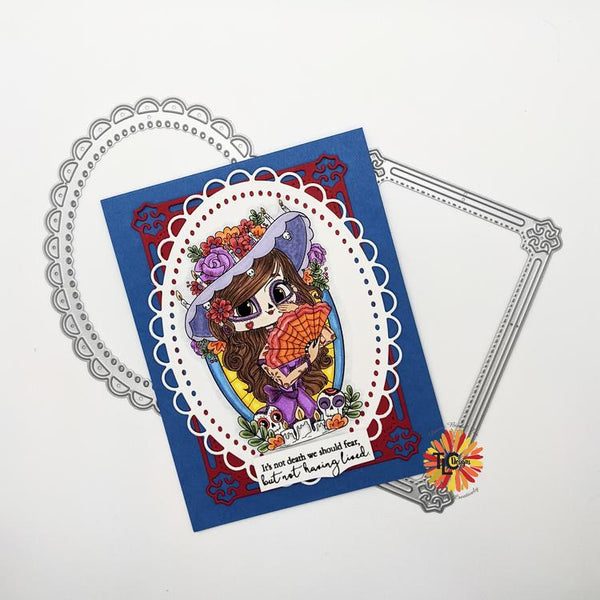 Butterfly Rectangle Frame Die