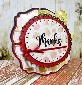 Greeting card by tlcdesigns with the frame die called apple a day. This is the perfect fall greeting saying thanks