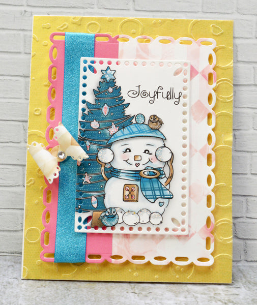 Snow Family Fun Tree Digital Stamp Set