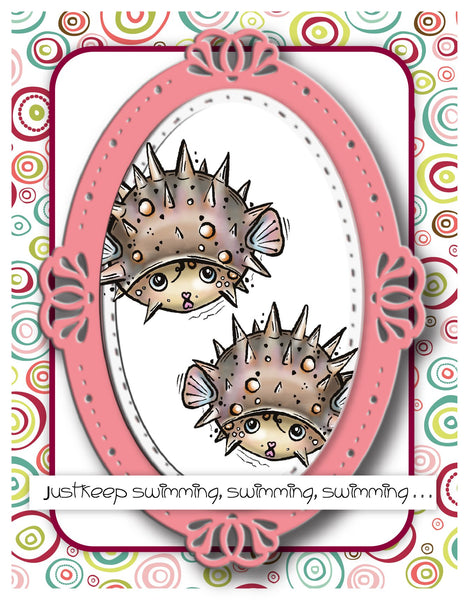 Sea Horse Samm digital (Pre-colored) Stamp Set