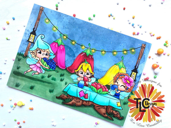 Foraging Fairies Digital Stamp Set