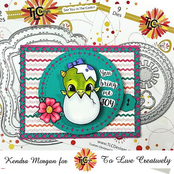 Dragon Baby "Greetings" Digital Stamp Set