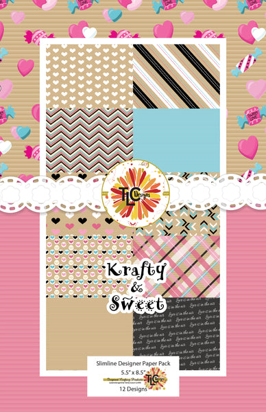 Krafty & Sweet Slimline Stock Paper Pack