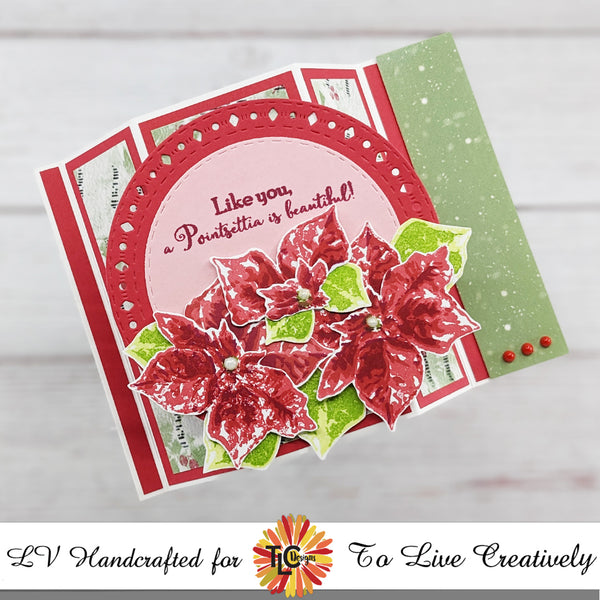 Winter Florals & Snowflake Border Stencil