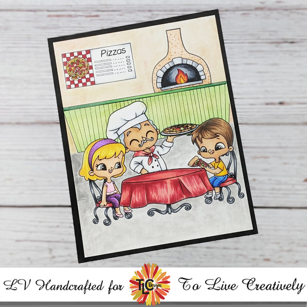 Pizza Pals Digital Stamps