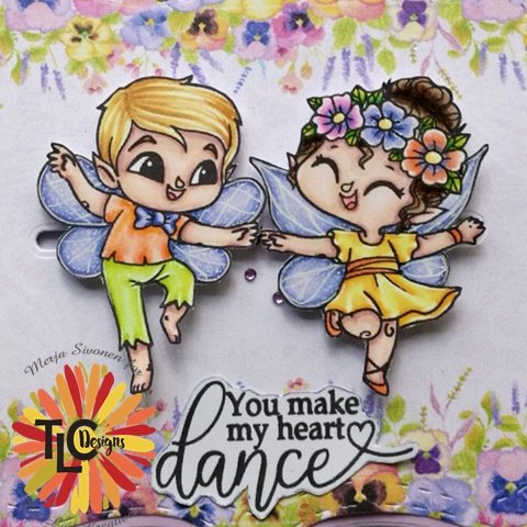 Tiptoe Fairy Dance Stamp Set