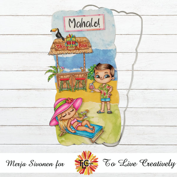 Hawaiian Holiday Digital Stamp Set