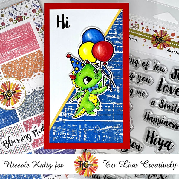 Blooming Medley Slimline Stock Paper Pack