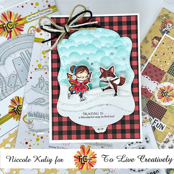 Happy Bloom Day & Clouds Stencil