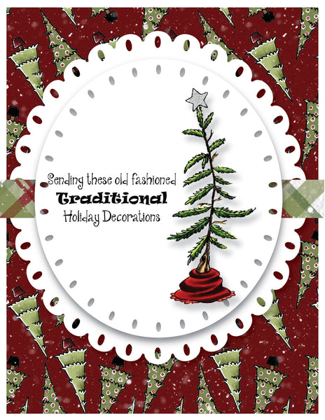 Classic Santa Slimline Stock Paper Pack