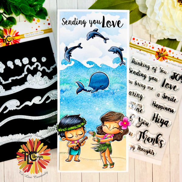 Hula Hello Digital Stamp Set