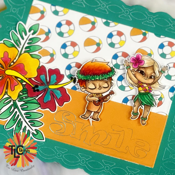 Hula Hello Digital Stamp Set