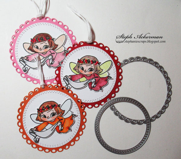 Happy Dragonfly Circle Die