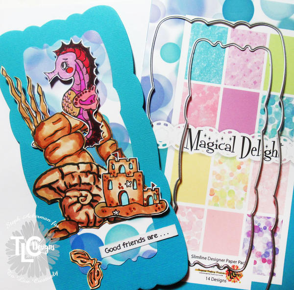 Magical Delight Slimline Digital Paper Pack