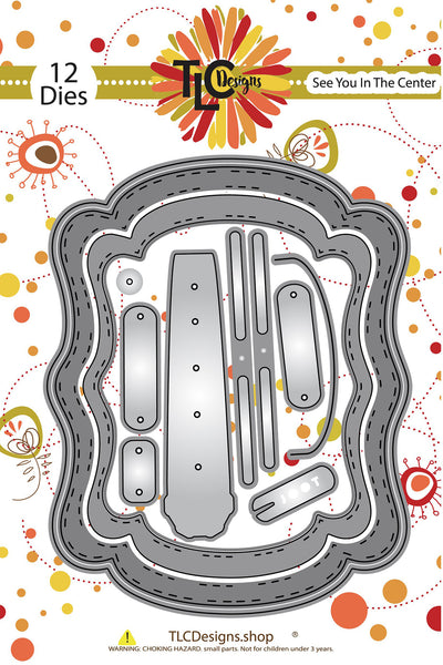 TLC Designs paper crafting die called See You In the Center package insert interactive die