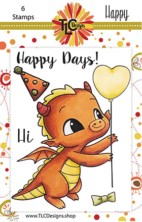 Happy the Dragon Digital Stamp Set