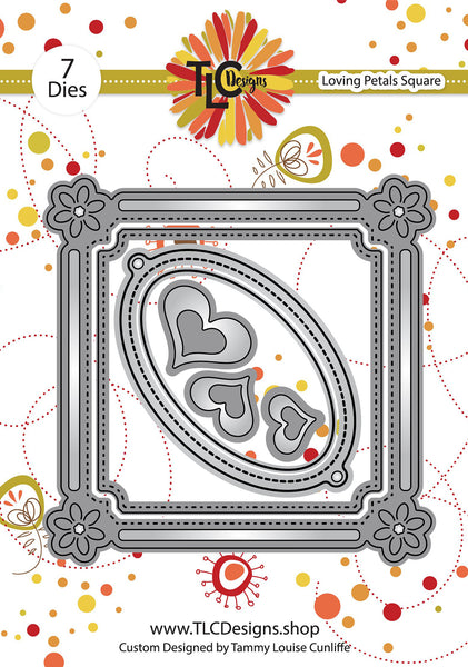 Loving Petals Square Die