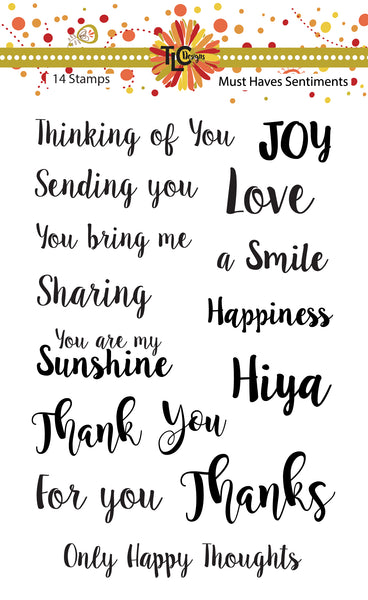 Must Haves Sentiment Stamp Set
