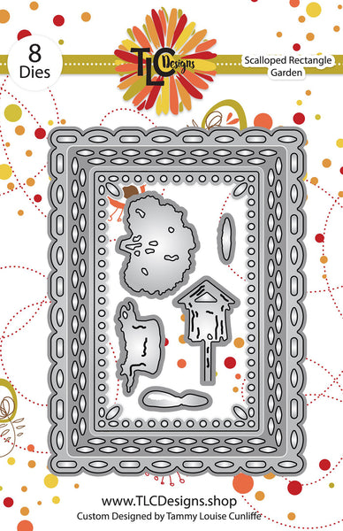 Scalloped Rectangle Garden Die