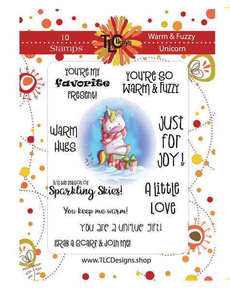 Warm & Fuzzy Unicorn Stamp