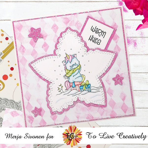 Warm & Fuzzy Unicorn Stamp