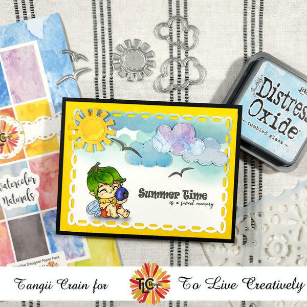 Scalloped Rectangle Garden Die