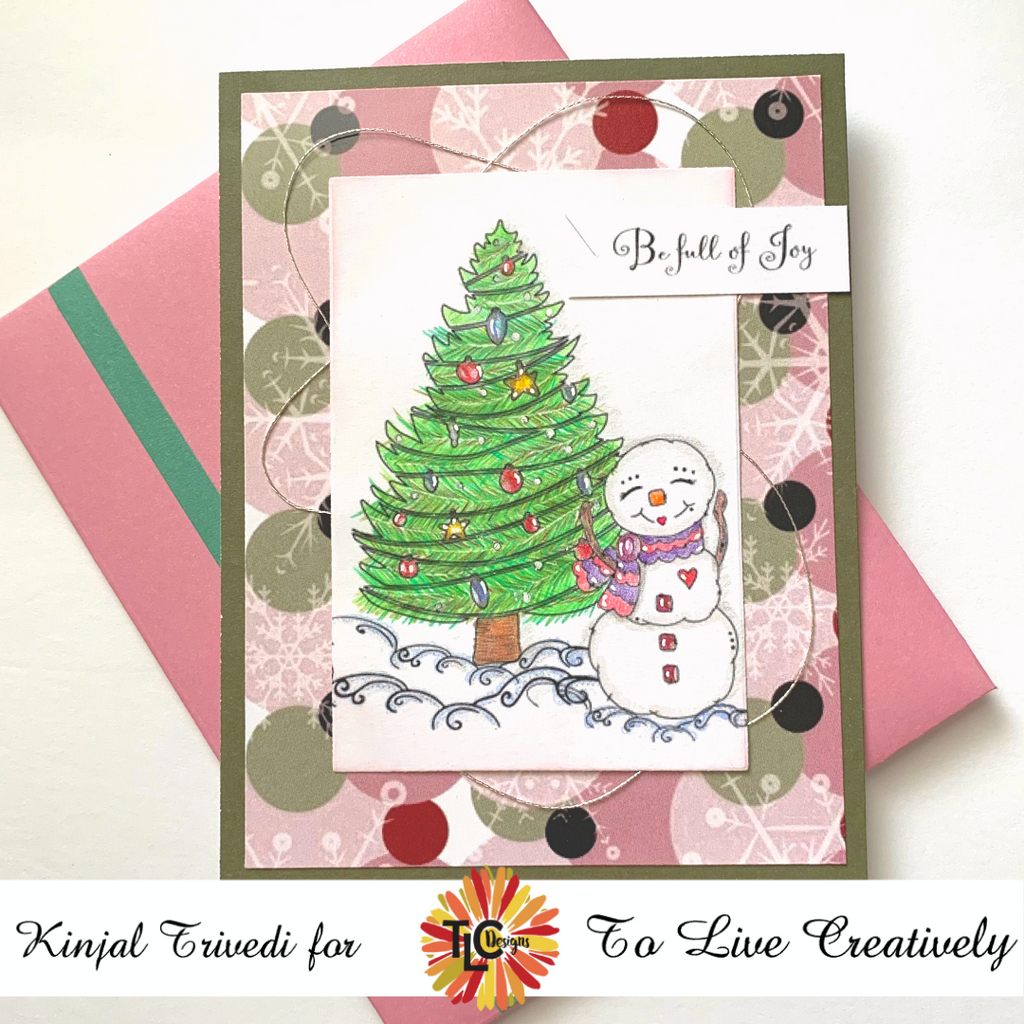 Snowwoman Christmas Card