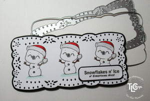 Happy Snow Buddies Slimline Card