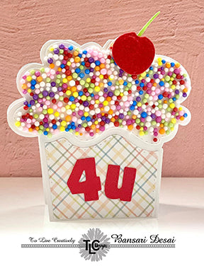 Ready to Celebrate? The Cherry On Top Die set from TLCDesigns.shop is makes the cutest cupcake shaped card ever!