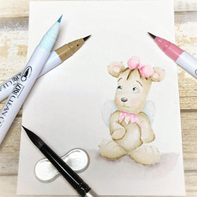 It's all about the no line coloring by Kassi Hulet! This Fairily Furry Jazz digi stamp from TLCDesigns.shop is simply the sweetest most delicate looking piece of artwork!