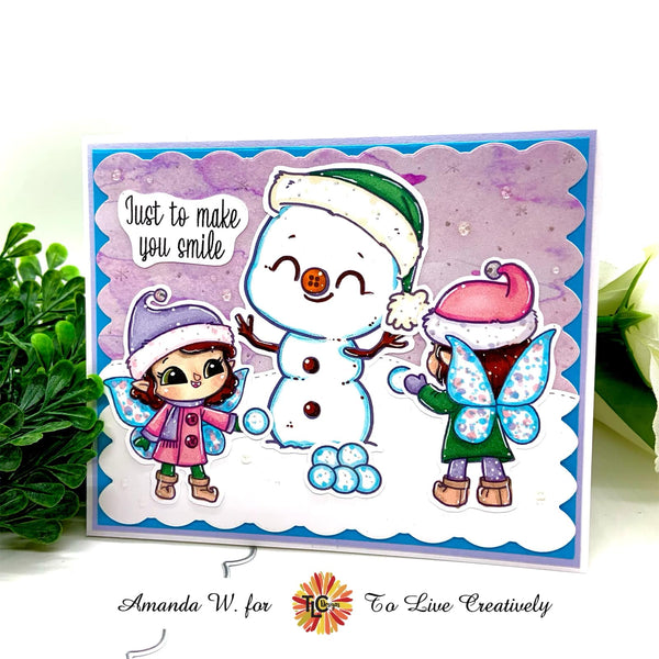 Frosty Fairies Digital Stamp Set
