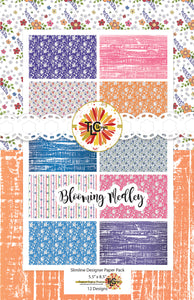Blooming Medley Slimline Stock Paper Pack
