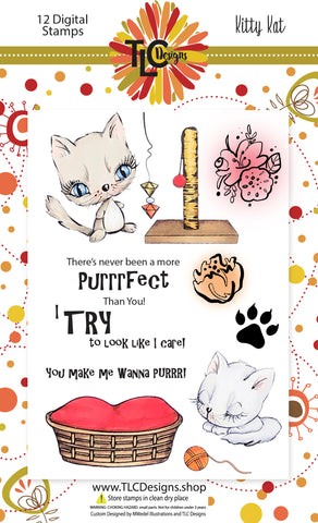 Kitty Kat Digital Stamps