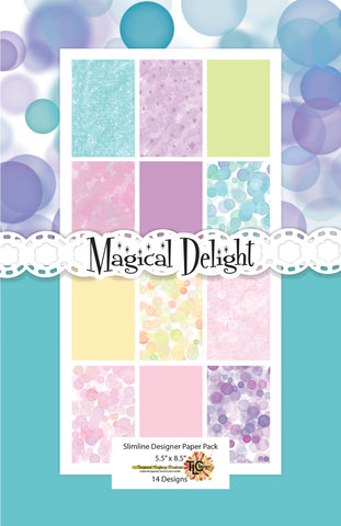 Magical Delight Slimline Digital Paper Pack