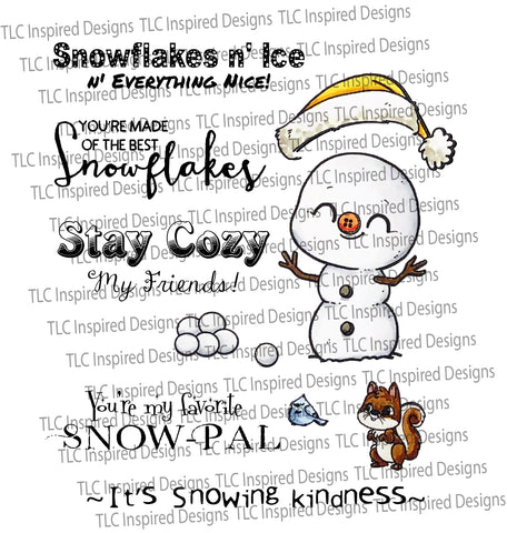 Snow Buddies Digital Stamp Set