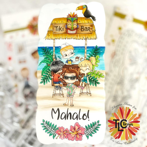 Hawaiian Holiday Digital Stamp Set